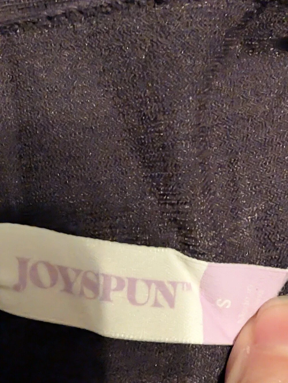 Joyspun Black Metallic Shimmer/ Opaque Tights